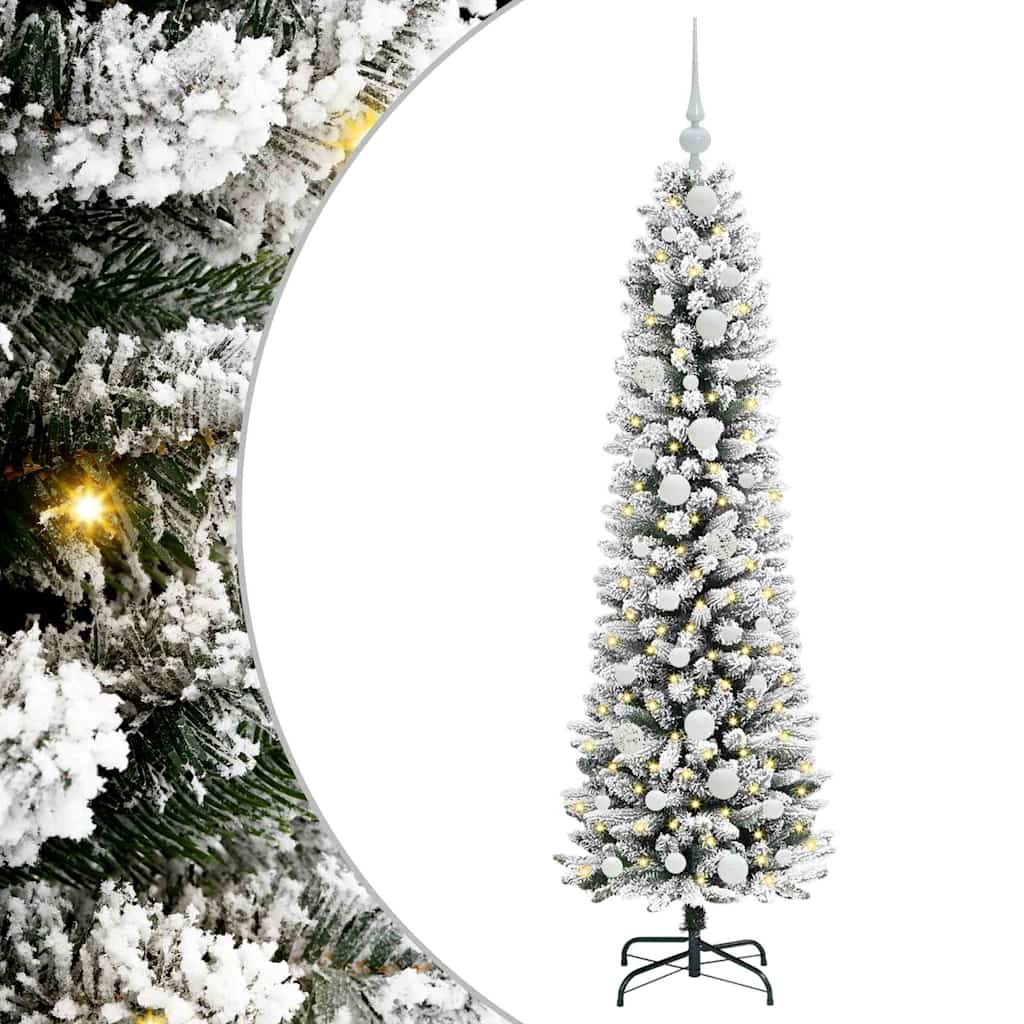 Albero di Natale artificiale con 150 LED Bianco 150 cm