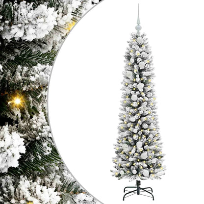 Albero di Natale artificiale con 150 LED Bianco 150 cm