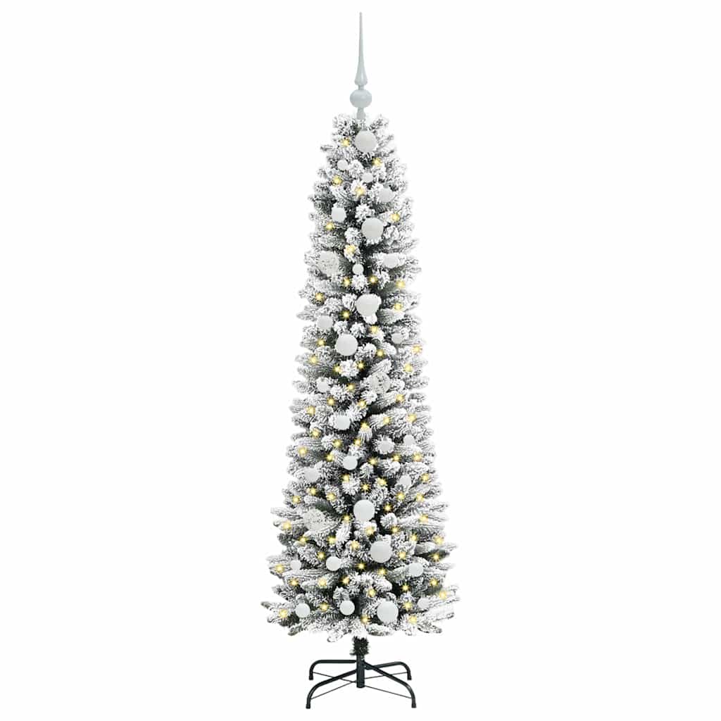 Albero di Natale artificiale con 150 LED Bianco 150 cm