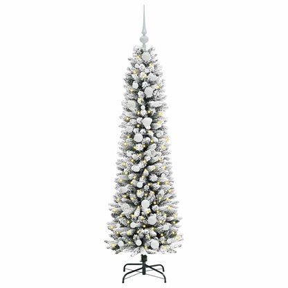 Albero di Natale artificiale con 150 LED Bianco 150 cm