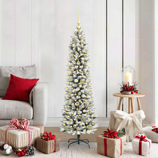 Albero di Natale artificiale con 150 LED Bianco 150 cm