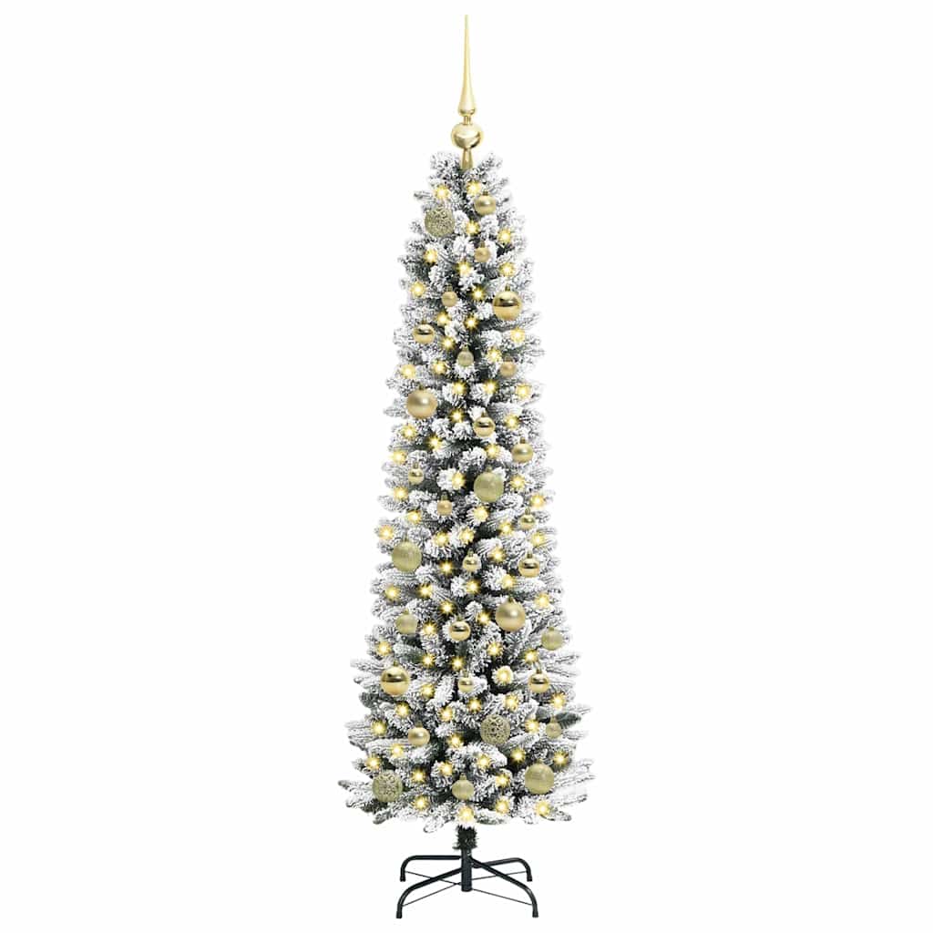 Albero di Natale artificiale con 150 LED Bianco 150 cm