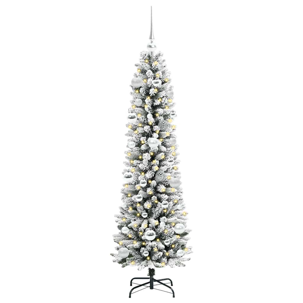 Albero di Natale artificiale con 150 LED Bianco 150 cm