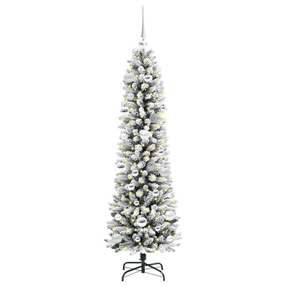 Albero di Natale artificiale con 150 LED Bianco 150 cm