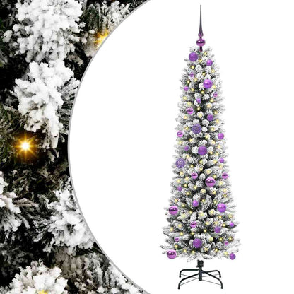 Albero di Natale artificiale con 150 LED Bianco 150 cm