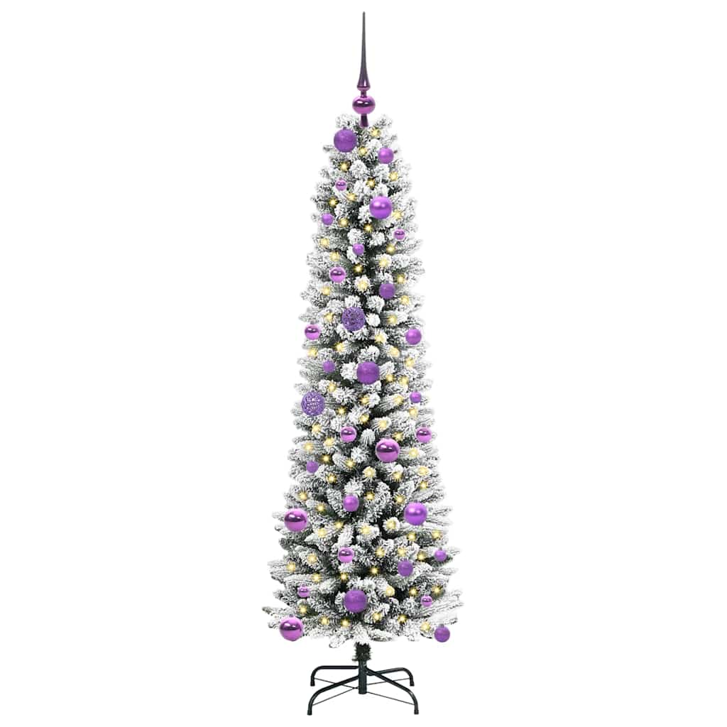 Albero di Natale artificiale con 150 LED Bianco 150 cm