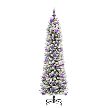 Albero di Natale artificiale con 150 LED Bianco 150 cm