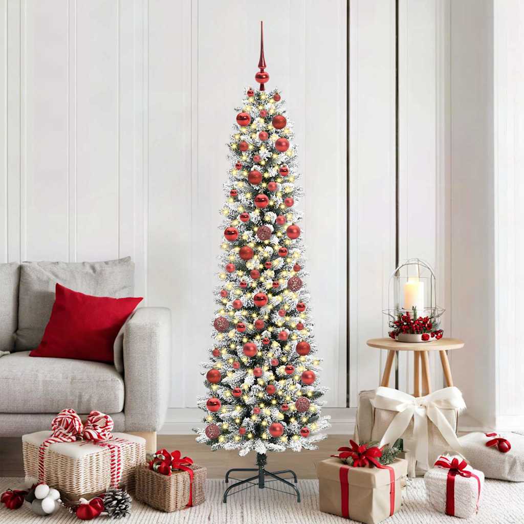 Albero di Natale artificiale con 300 LED Bianco 180 cm