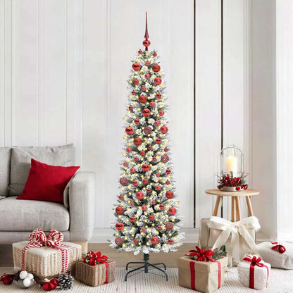 Albero di Natale artificiale con 300 LED Bianco 180 cm