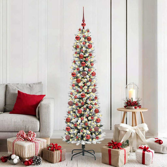 Albero di Natale artificiale con 300 LED Bianco 180 cm