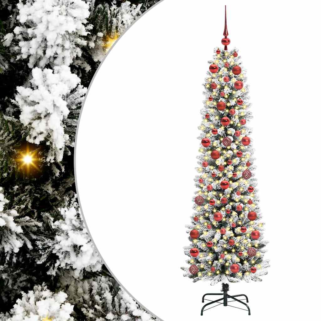 Albero di Natale artificiale con 300 LED Bianco 180 cm