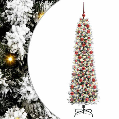 Albero di Natale artificiale con 300 LED Bianco 180 cm