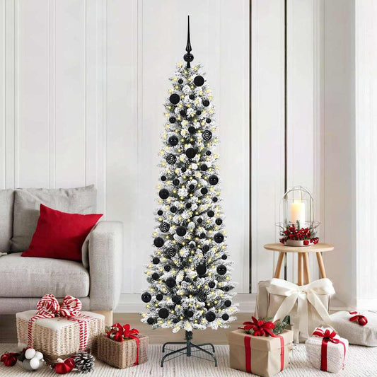 Albero di Natale artificiale con 300 LED Bianco 180 cm