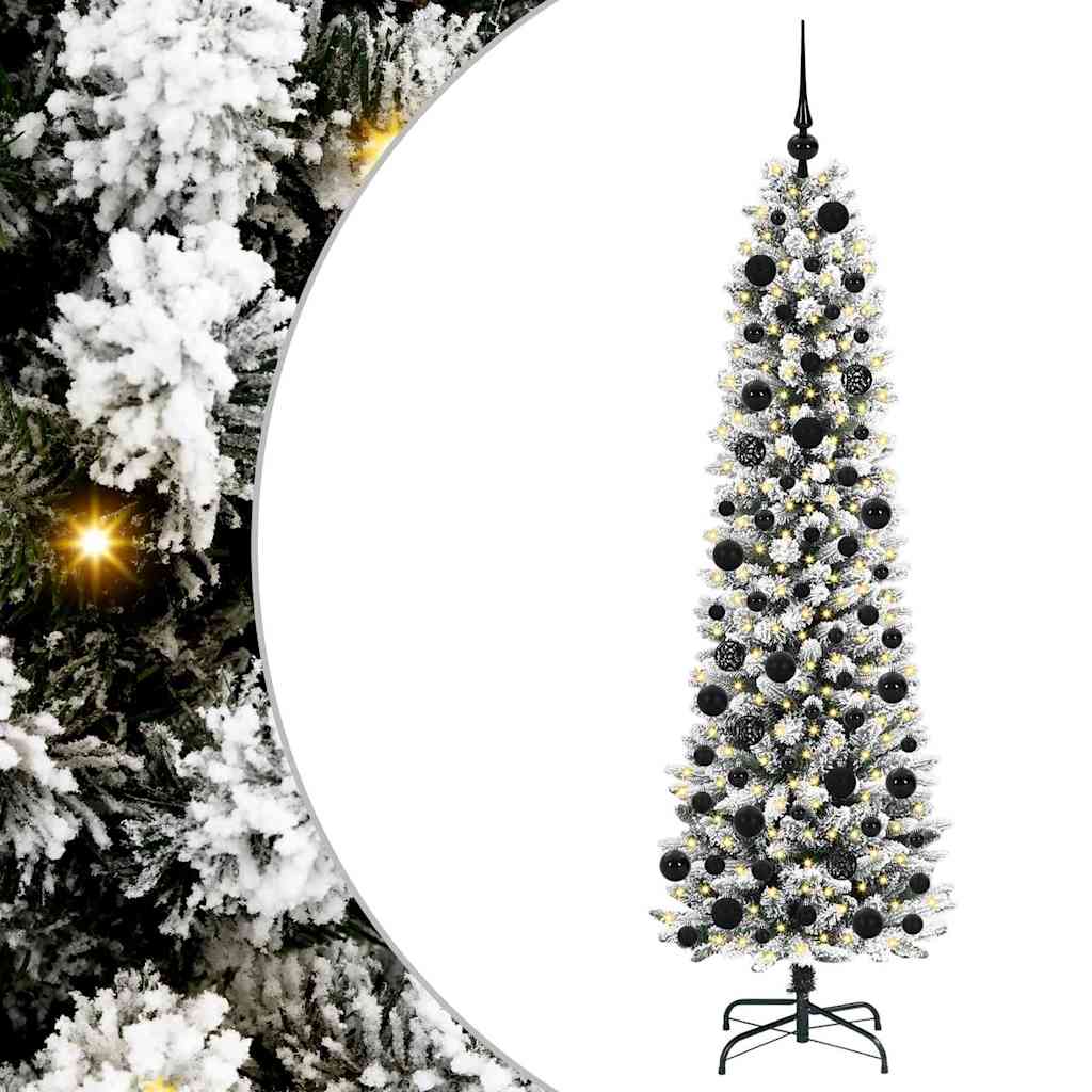 Albero di Natale artificiale con 300 LED Bianco 180 cm