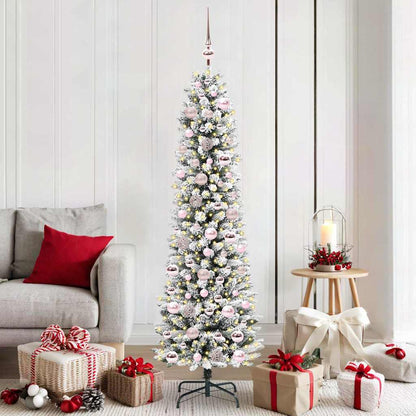 Albero di Natale artificiale con 300 LED Bianco 180 cm