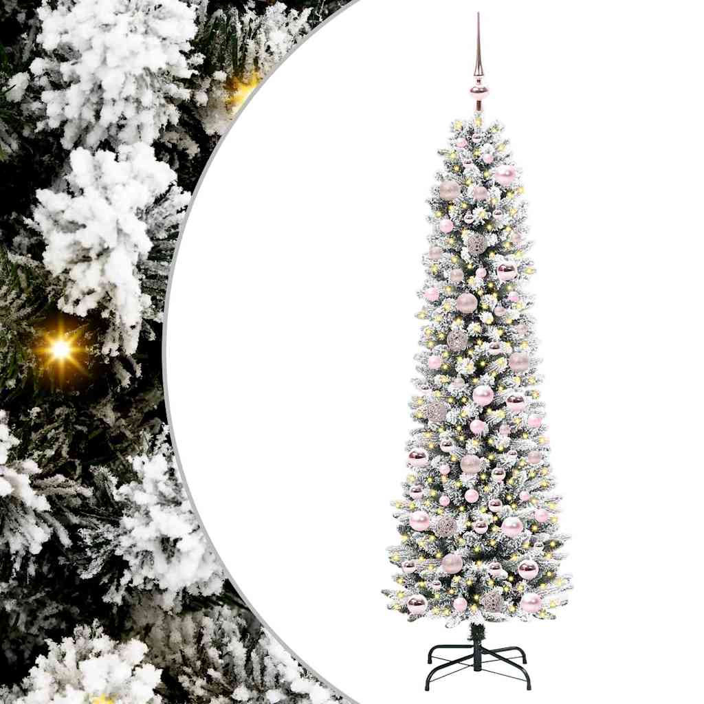 Albero di Natale artificiale con 300 LED Bianco 180 cm