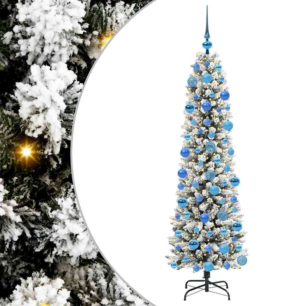 Albero di Natale artificiale con 300 LED Bianco 180 cm