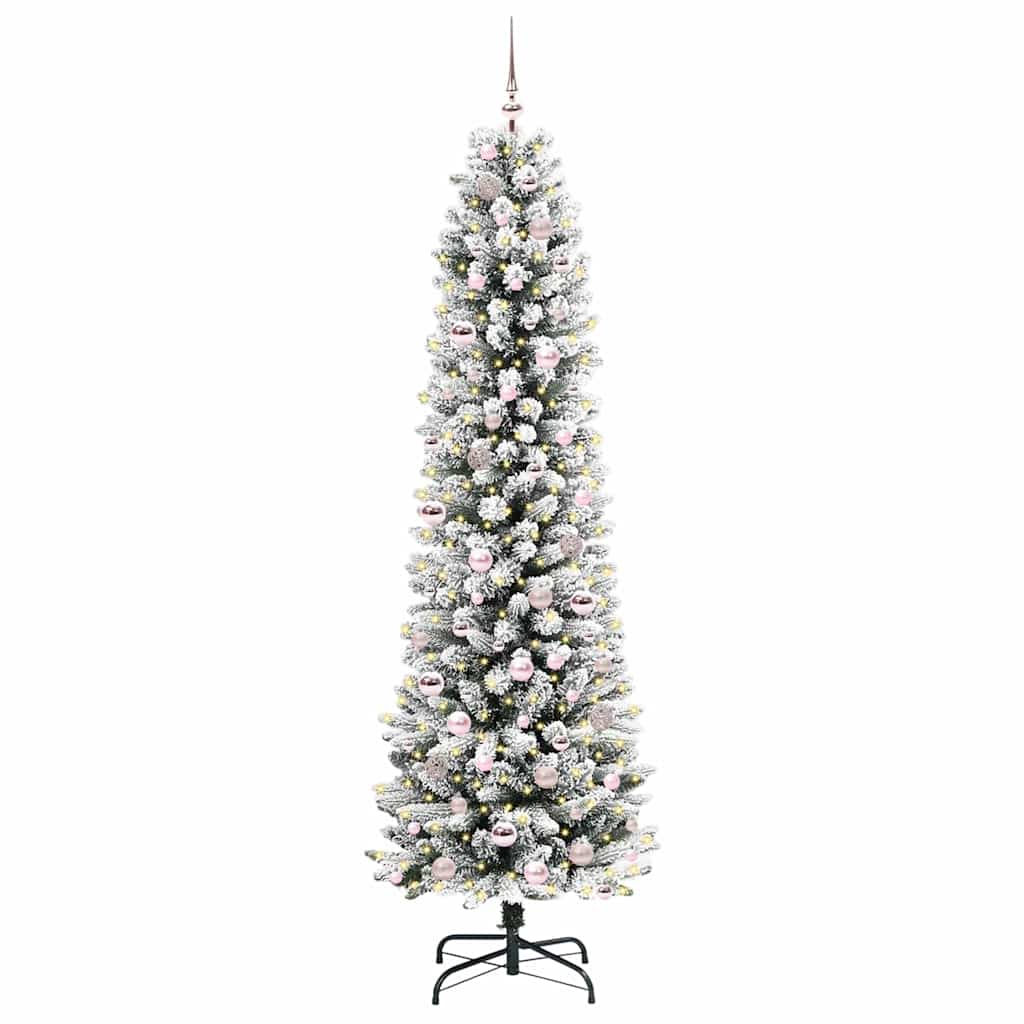 Albero di Natale artificiale con 300 LED Bianco 210 cm