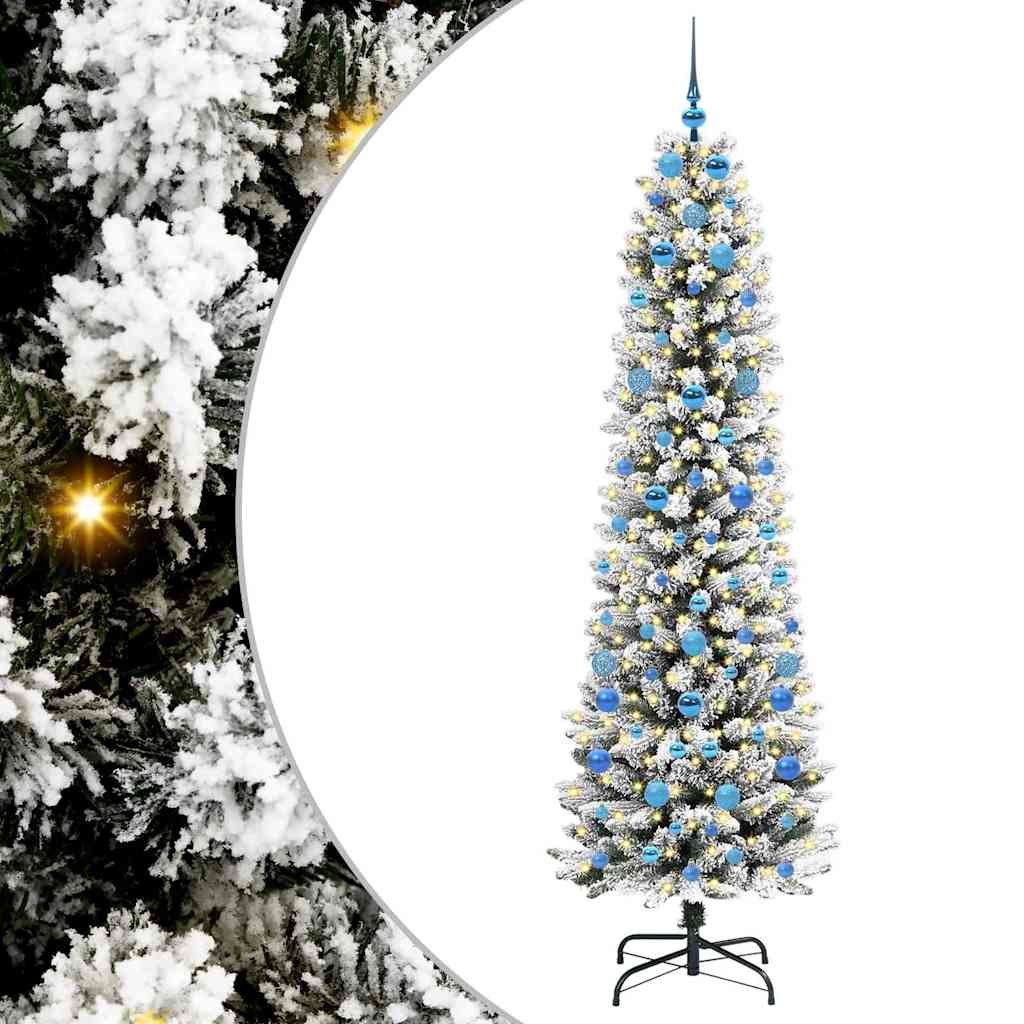 Albero di Natale artificiale con 300 LED Bianco 210 cm
