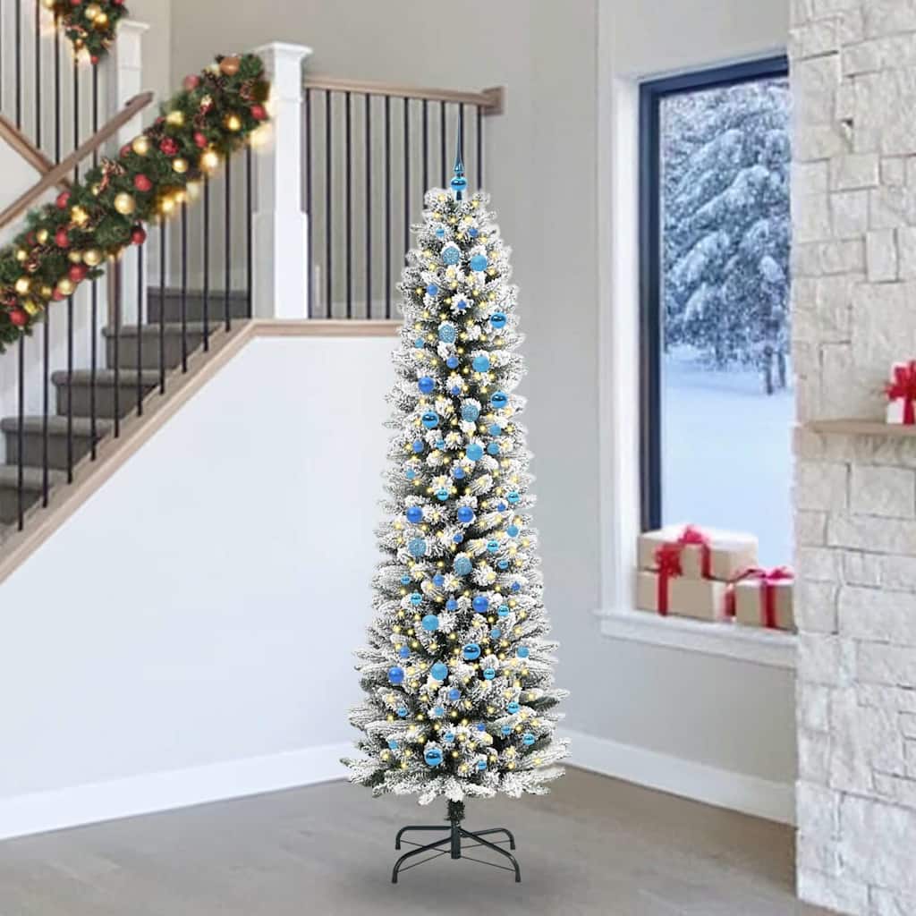 Albero di Natale artificiale con 300 LED Bianco 240 cm
