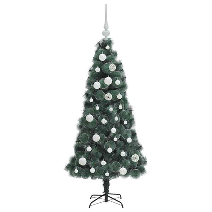 Albero di Natale artificiale pre-illuminato con set di palle
