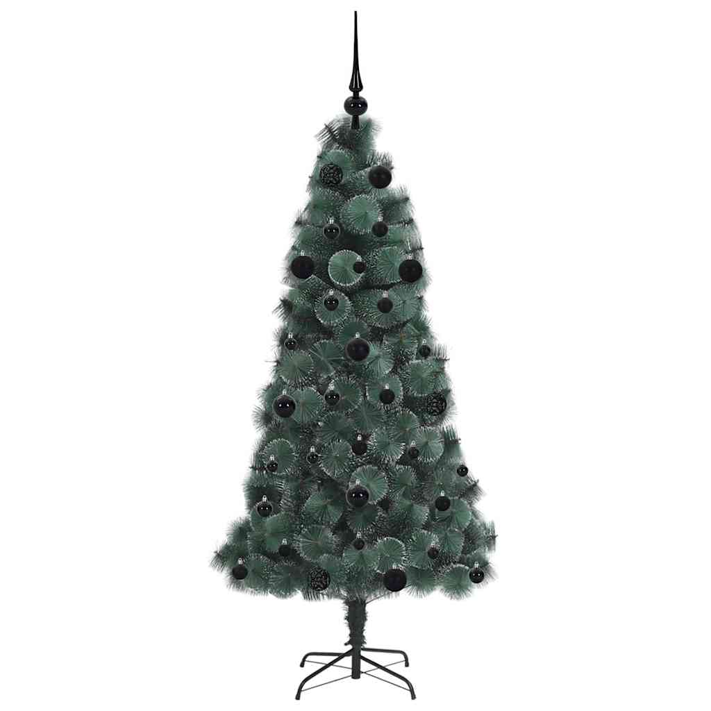 Albero di Natale artificiale pre-illuminato con set di palle