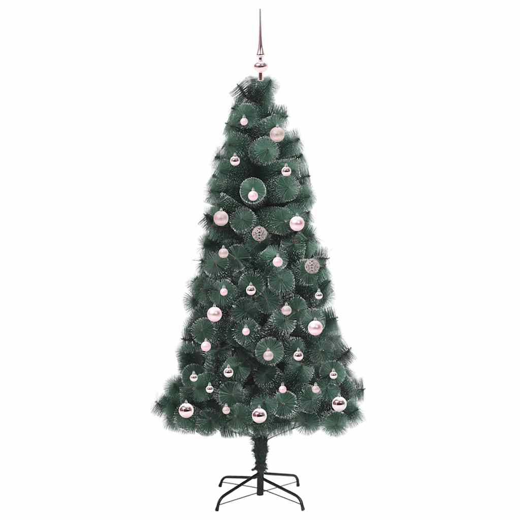 Albero di Natale artificiale pre-lit con set di palline 150 cm