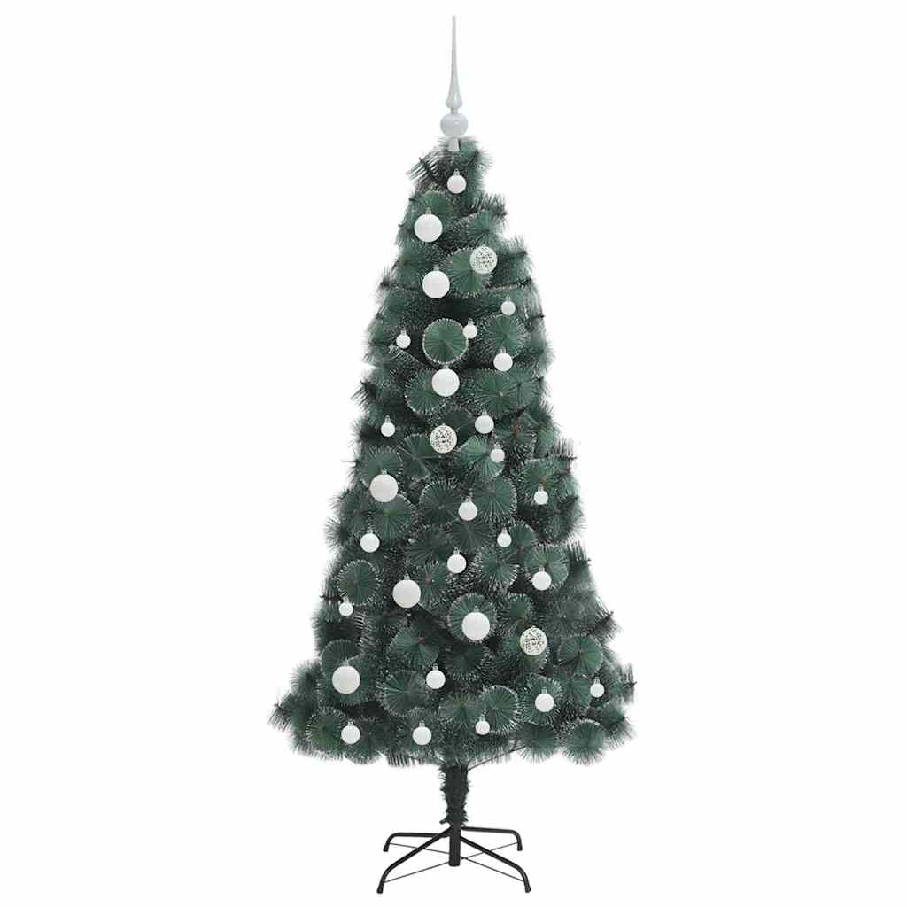 Albero di Natale artificiale pre-illuminato con set di palline