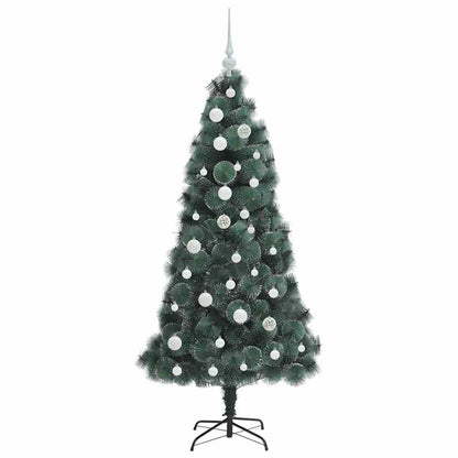 Albero di Natale artificiale pre-illuminato con set di palline