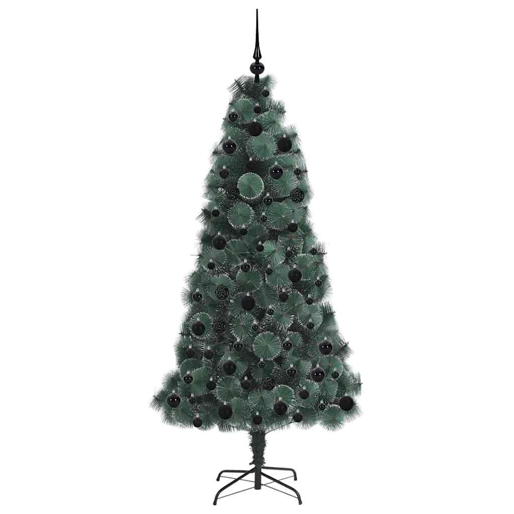 Albero di Natale artificiale pre-illuminato con set di palline