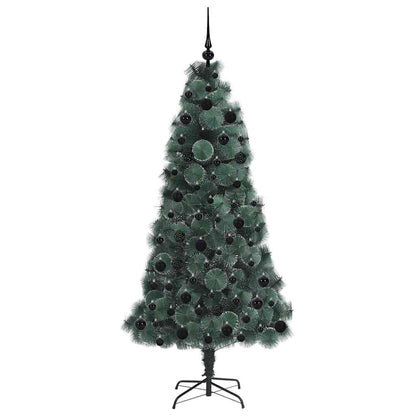 Albero di Natale artificiale pre-illuminato con set di palline