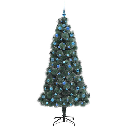 Albero di Natale artificiale pre-illuminato con set di palline