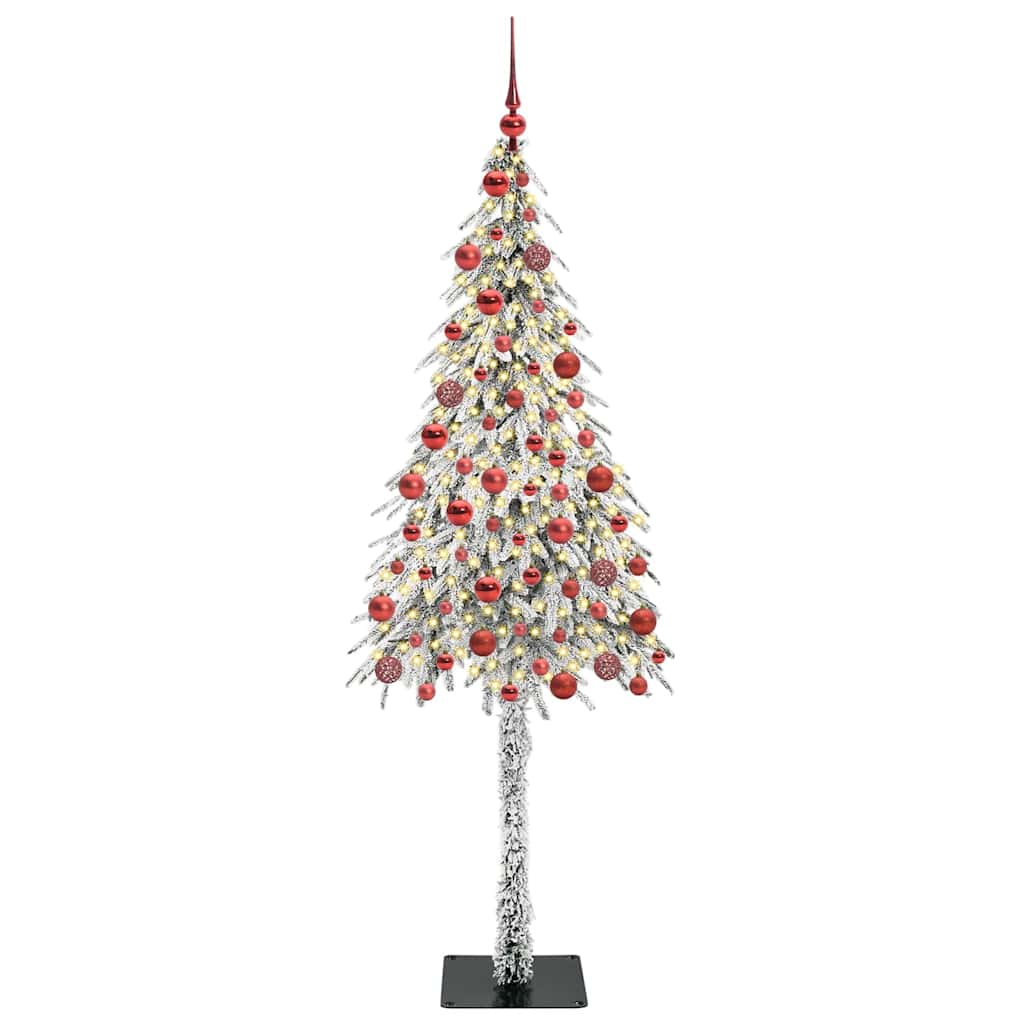Albero di Natale con 300 LED Bianco 180 cm PE e Acciaio