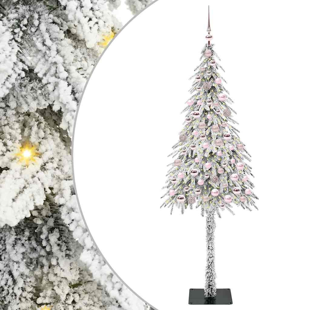 Albero di Natale con 300 LED Bianco 180 cm PE e Acciaio