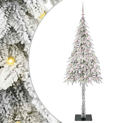Albero di Natale con 300 LED Bianco 180 cm PE e Acciaio
