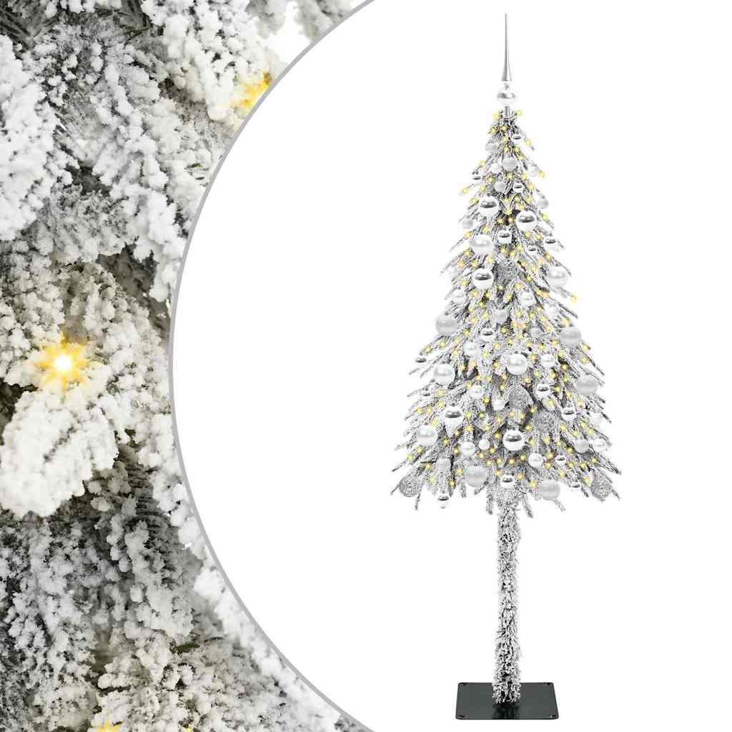 Albero di Natale con 300 LED Bianco 180 cm PE e Acciaio | homemem39