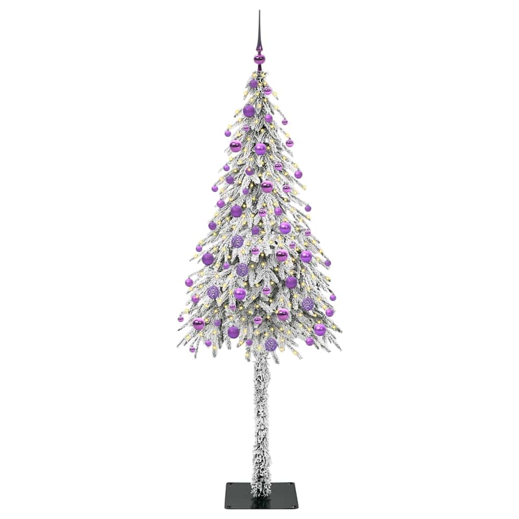 Albero di Natale con 300 LED Bianco 180 cm PE e Acciaio