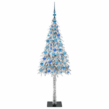 Albero di Natale con 300 LED Bianco 180 cm PE e Acciaio