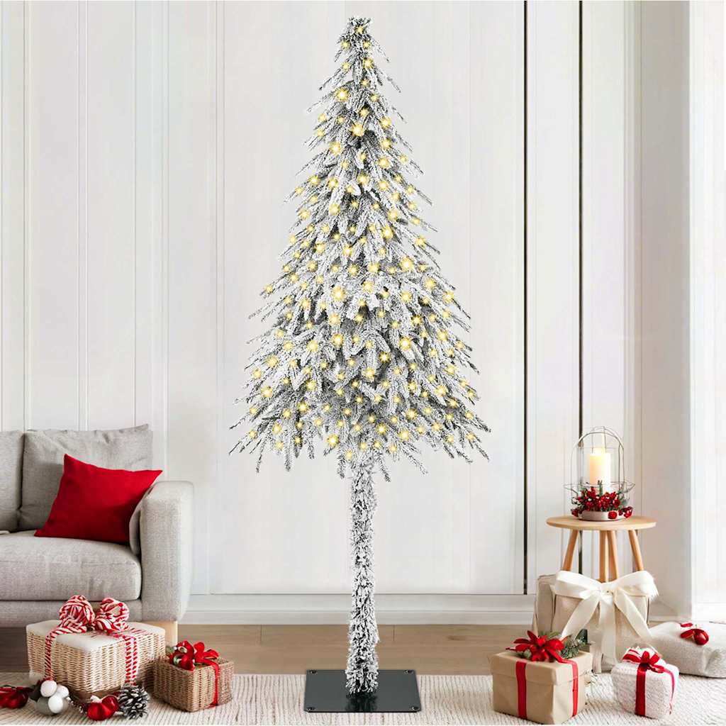 Albero di Natale con 300 LED Bianco 210 cm PE e Acciaio | homemem39