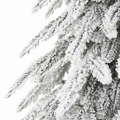 Albero di Natale con 300 LED Bianco 210 cm PE e Acciaio