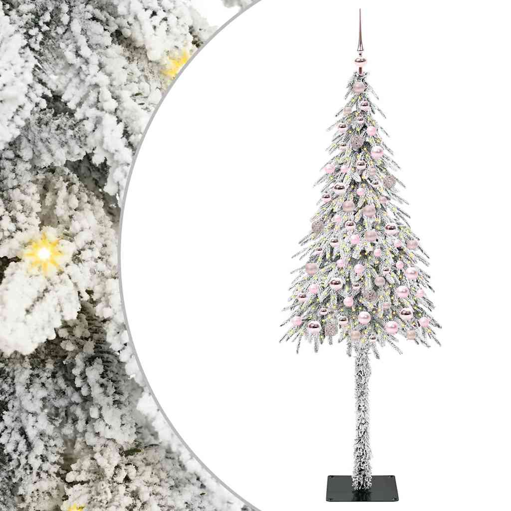 Albero di Natale con 300 LED Bianco 210 cm PE e Acciaio