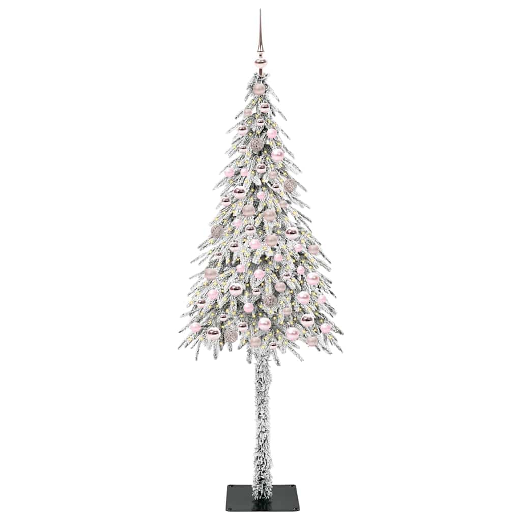 Albero di Natale con 300 LED Bianco 210 cm PE e Acciaio