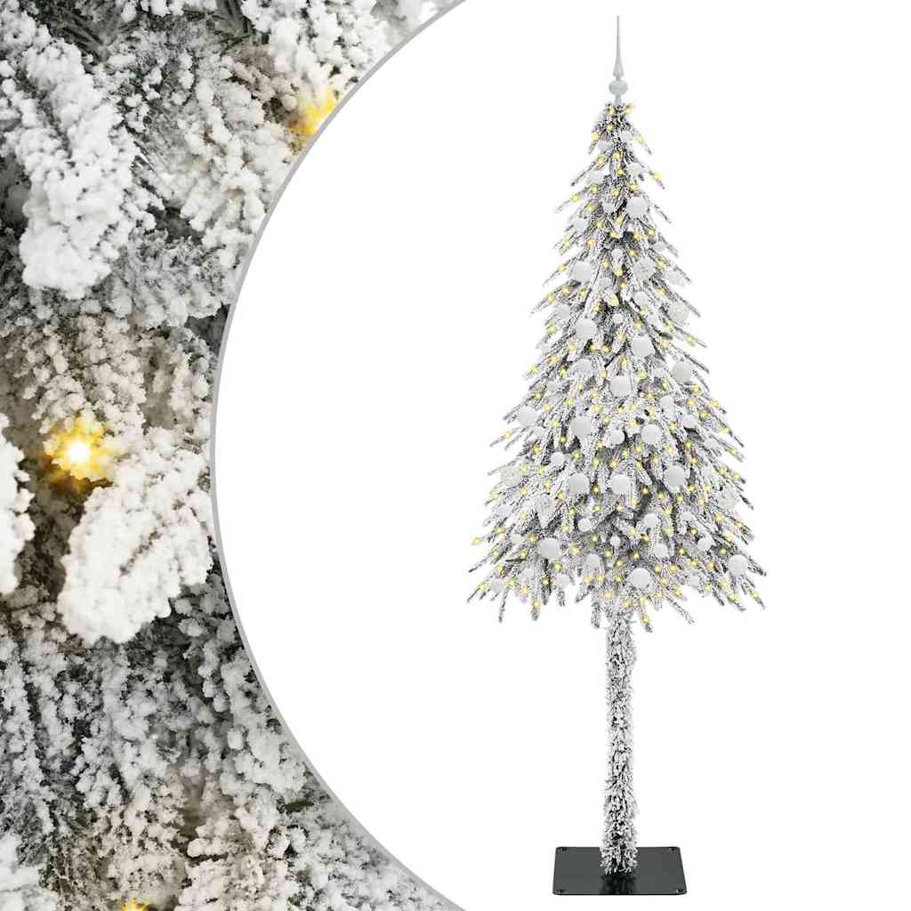 Albero di Natale con 300 LED Bianco 210 cm PE e Acciaio | homemem39