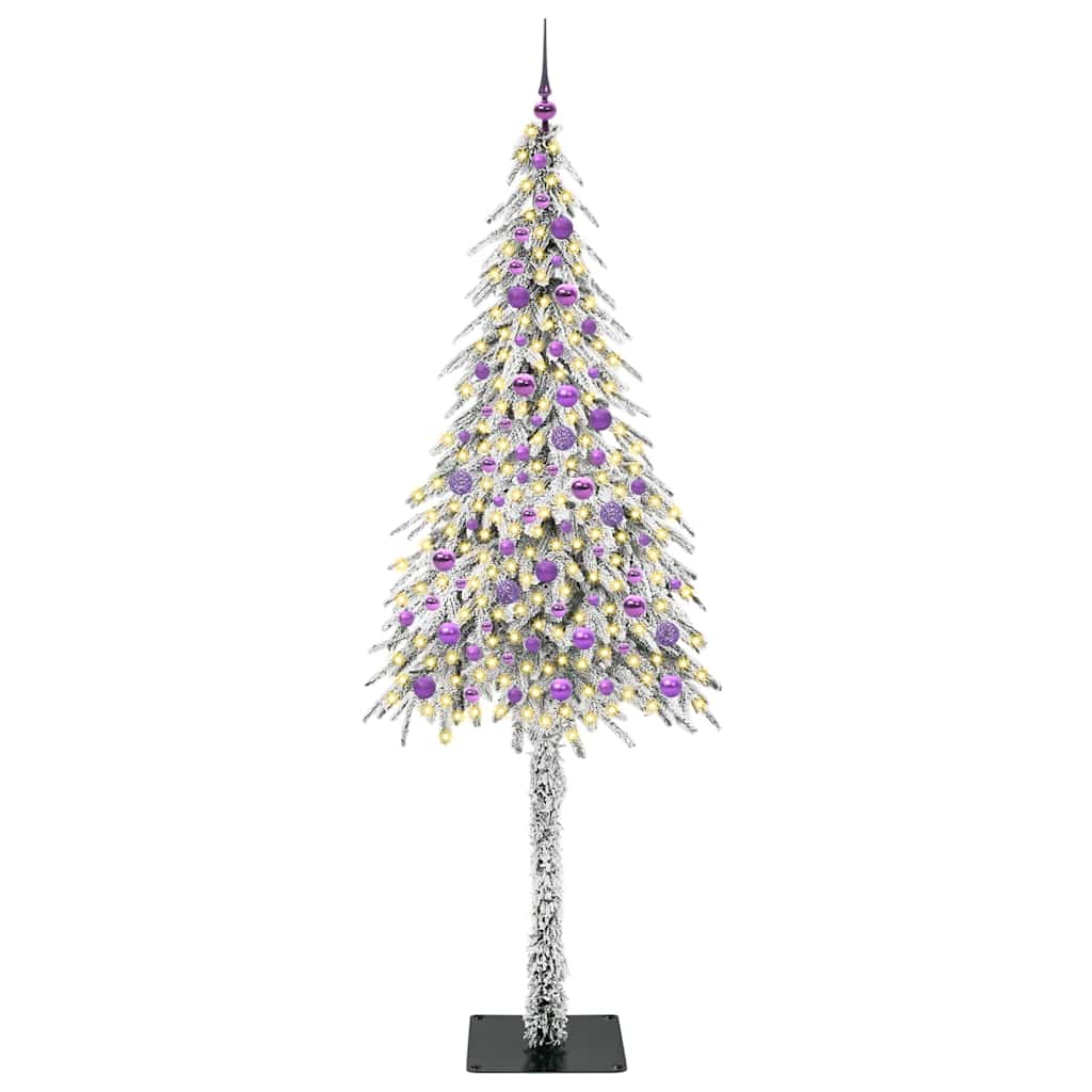 Albero di Natale con 300 LED Bianco 210 cm PE e Acciaio