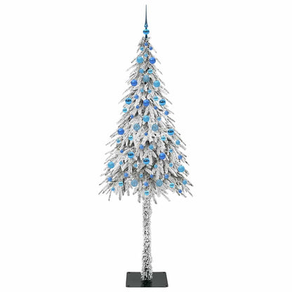 Albero di Natale con 300 LED Bianco 210 cm PE e Acciaio