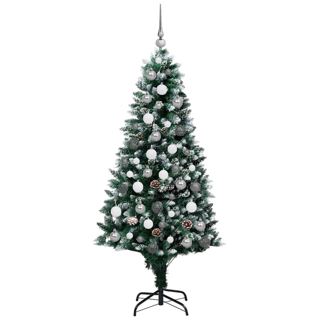 Albero di Natale artificiale con 300 LED Verde 180 cm | homemem39