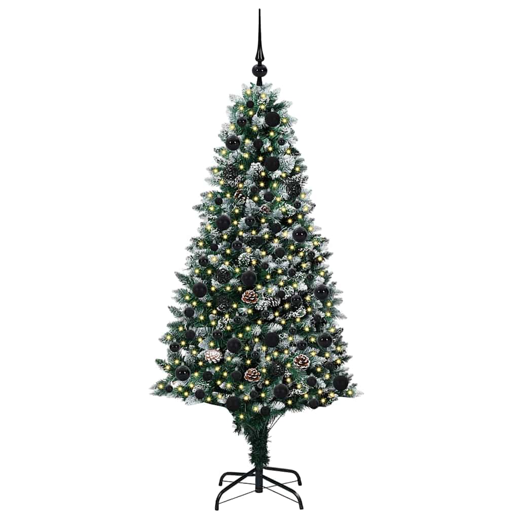 Albero di Natale artificiale con 300 LED Verde 180 cm | homemem39