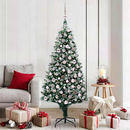 Albero di Natale artificiale con 300 LED Verde 180 cm