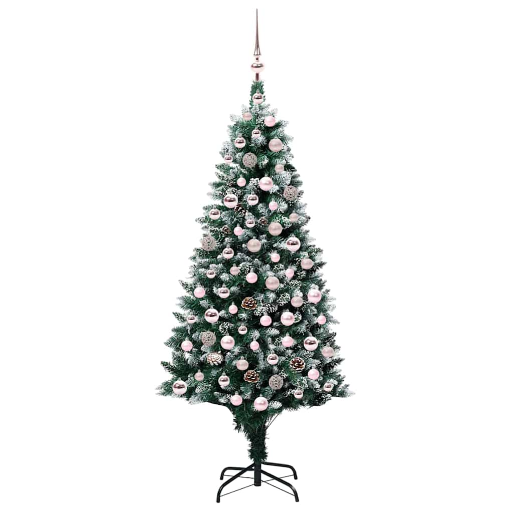 Albero di Natale artificiale con 300 LED Verde 180 cm | homemem39