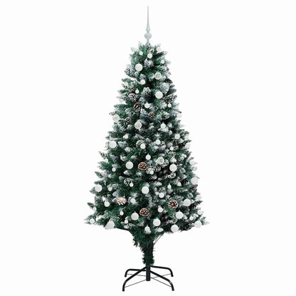 Albero di Natale artificiale con 300 LED Verde 180 cm | homemem39